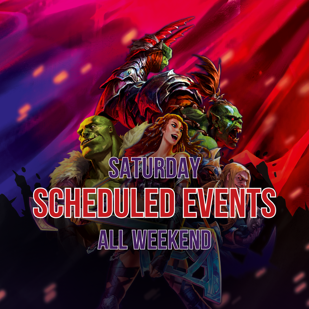 Saturday - Scheduled Events