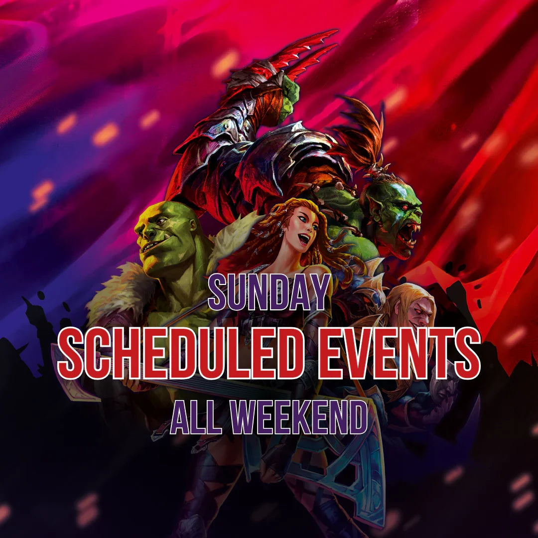 Sunday - Scheduled Events - LR Events