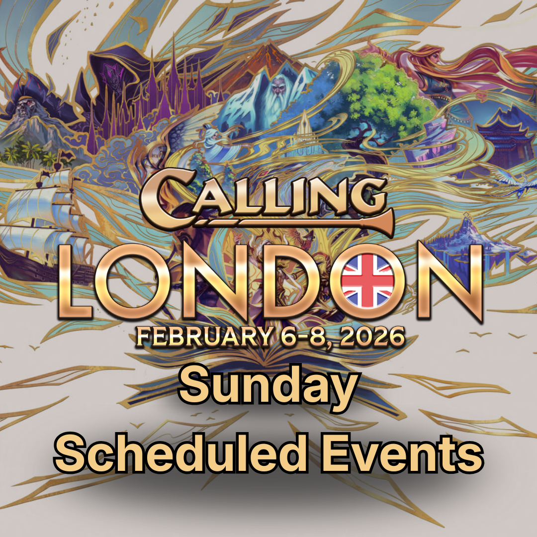 London 2026 - Sunday Scheduled Events