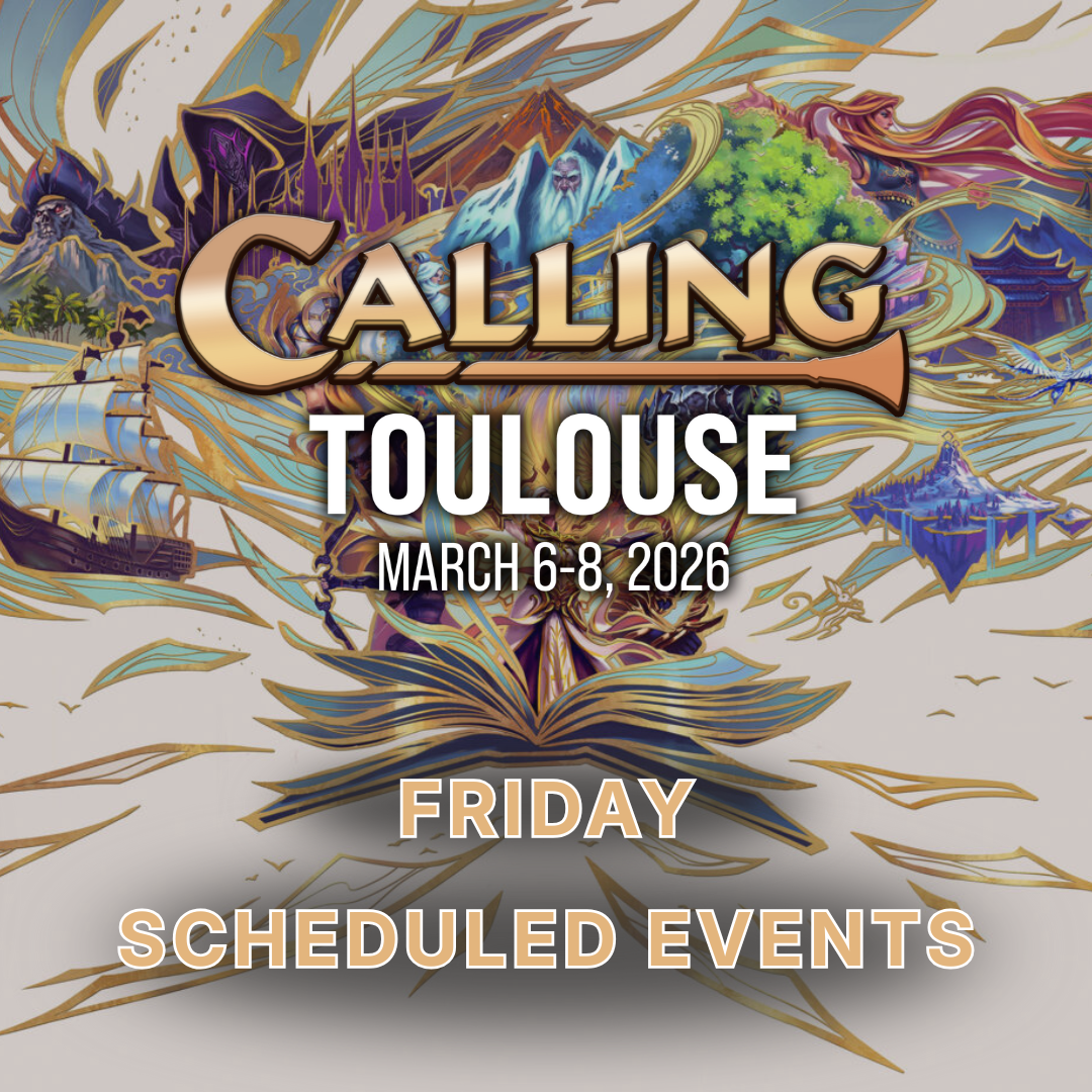 Toulouse 2026 - Friday Scheduled Events