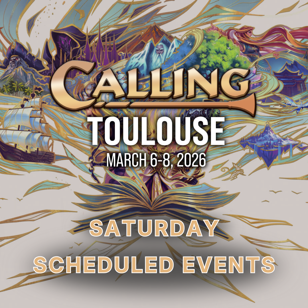 Toulouse 2026 - Saturday Scheduled Events