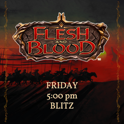 Friday | 5:00 pm | Blitz | Super Armory | Standard Tix