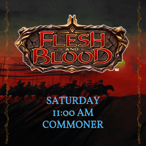 Saturday | 11:00 am | Commoner | Alpha Qualifier | Double Tix