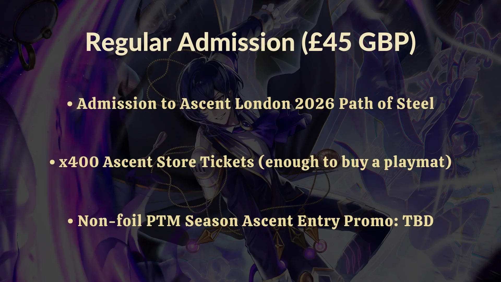 Grand Archive Ascent London Packages - LR Events