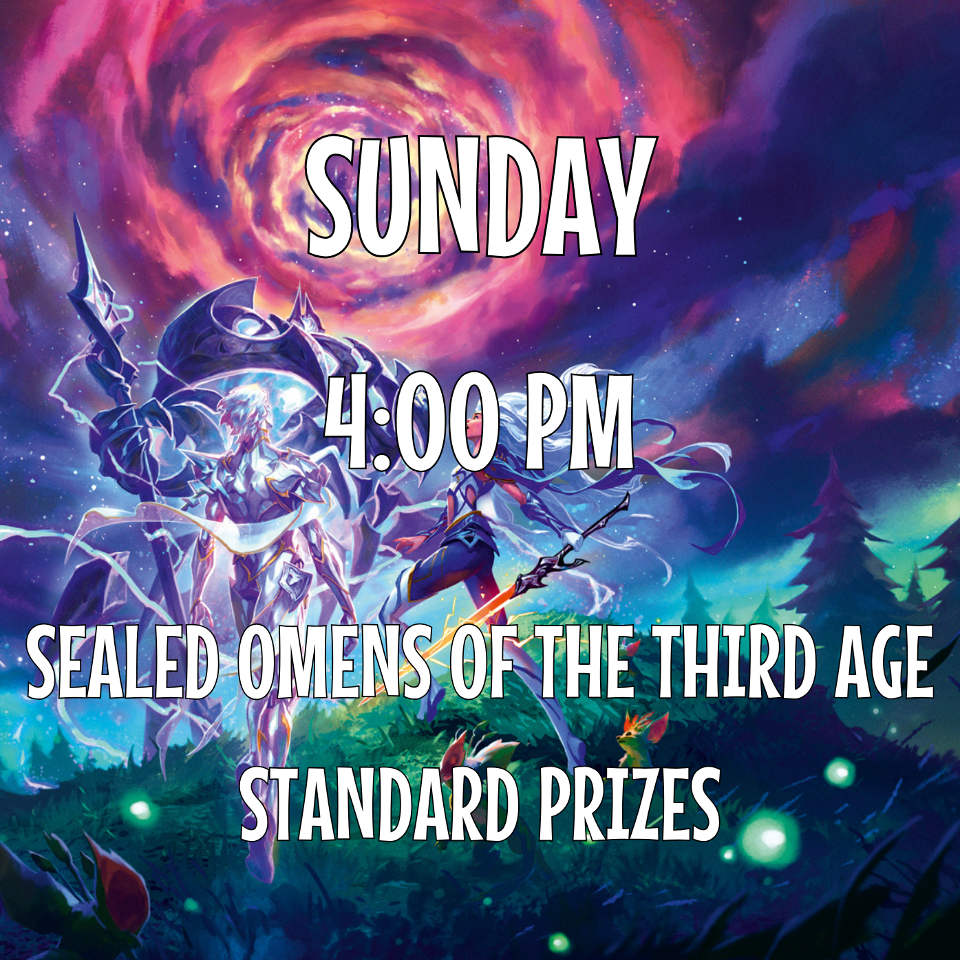 4:00PM Sunday Sealed Deck Omens of the Third Age - Double Prizes